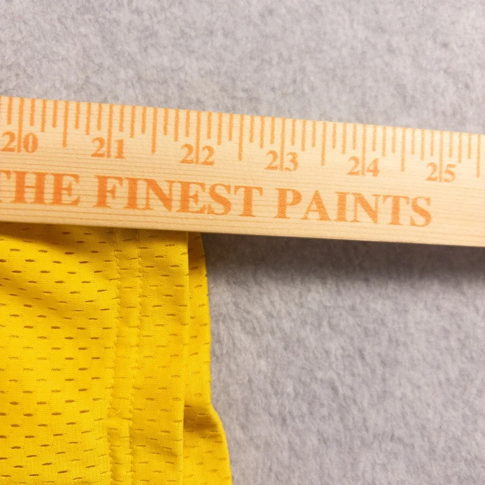 Rim Rocka Mens XXL Yellow Mesh Basketball Shorts Athletic Gym Streetwear
